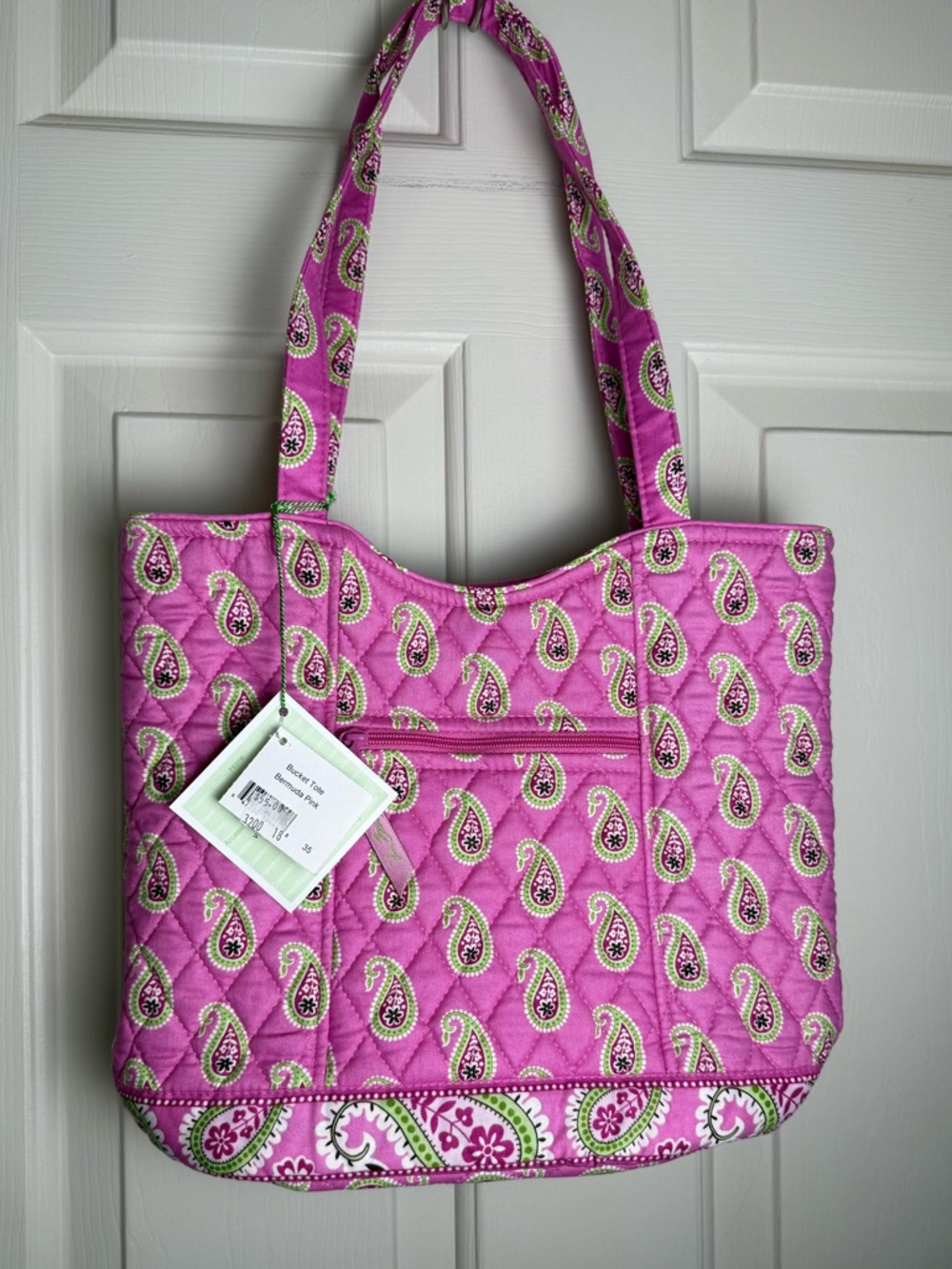 NWT Vera Bradley Bermuda Pink Bucket Tote Retired Pattern LAST ONE!